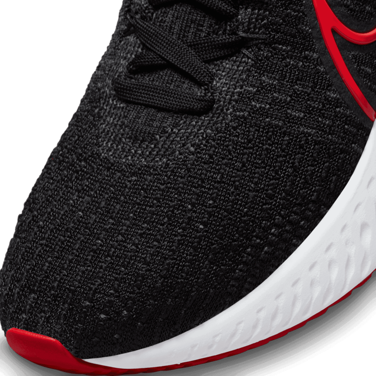 Nike React Infinity Run Flyknit 3 Blasck University Red (W) Angle 4