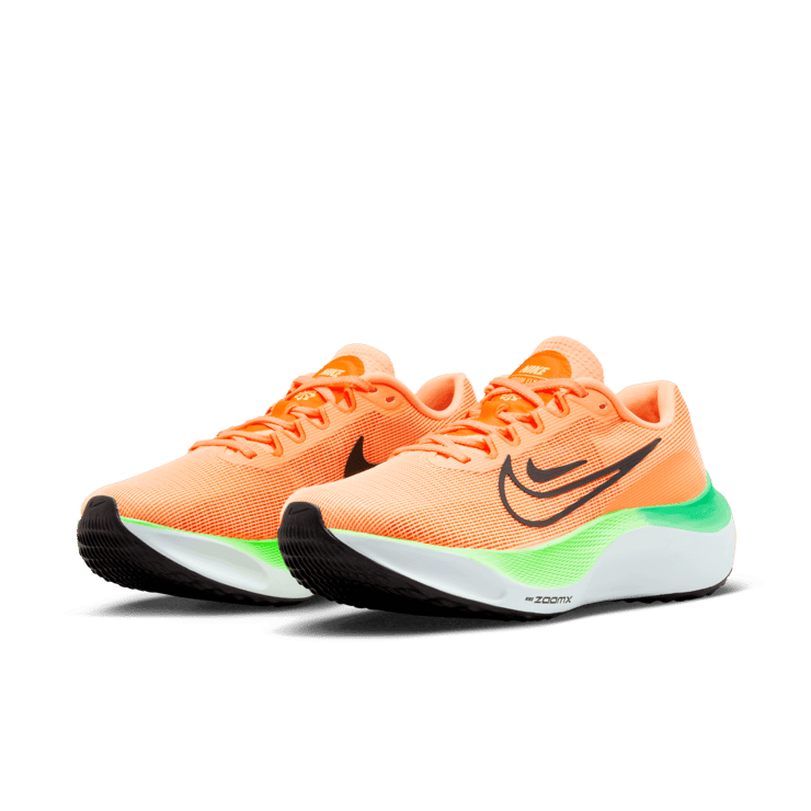 Nike Zoom Fly 5 Total Orange Ghost Green (W) Angle 2