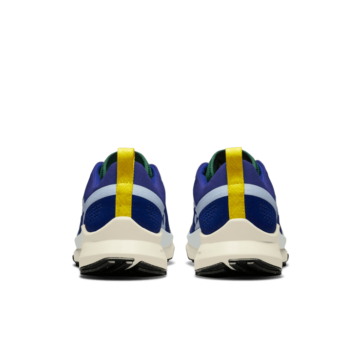 Nike React Pegasus Trail 4 Deep Royal Yellow Strike Angle 3