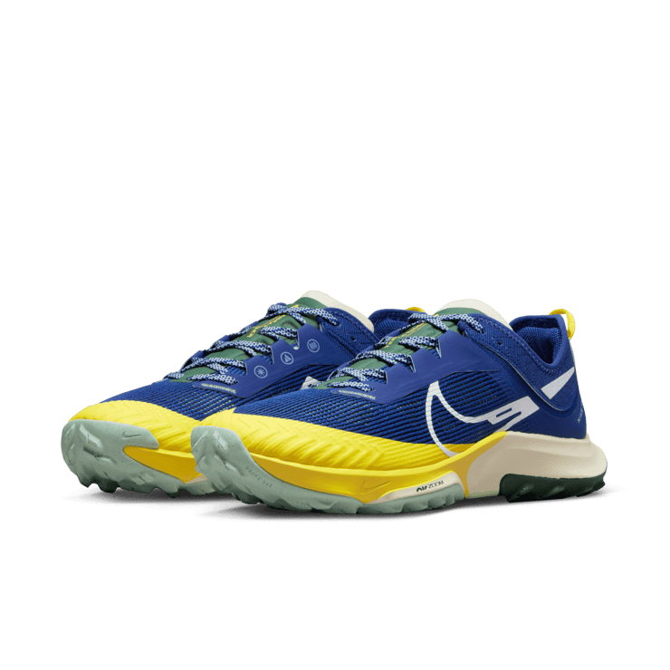 Nike Air Zoom Terra Kiger 8 Deep Royal Blue Yellow Strike Angle 2