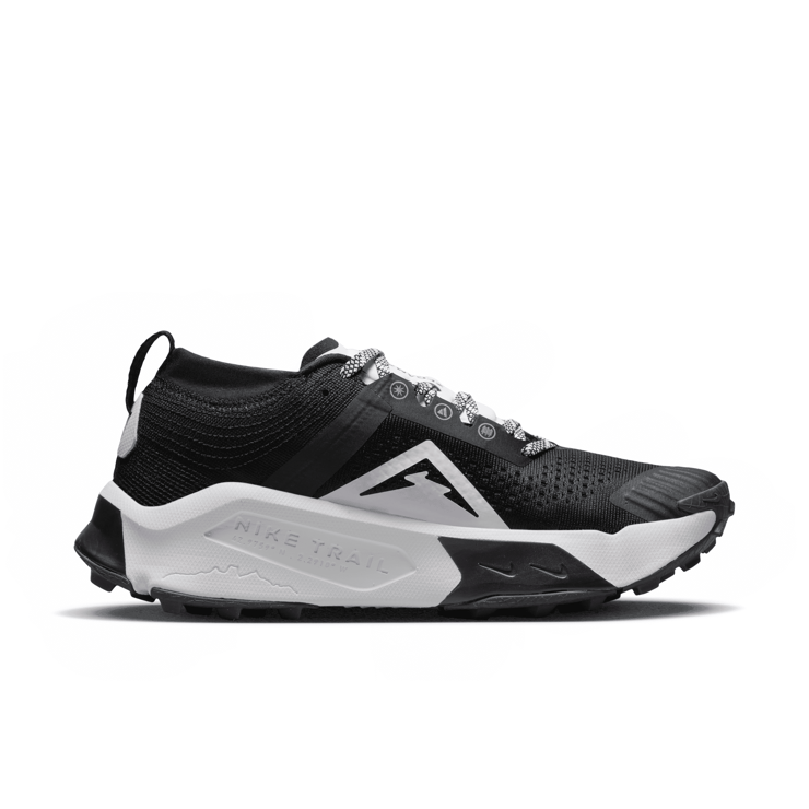 Nike ZoomX Zegama Trail Black White (W) Angle 1