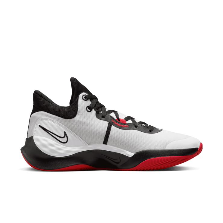Nike Renew Elevate 3 Pure Platinum Black Red Angle 1