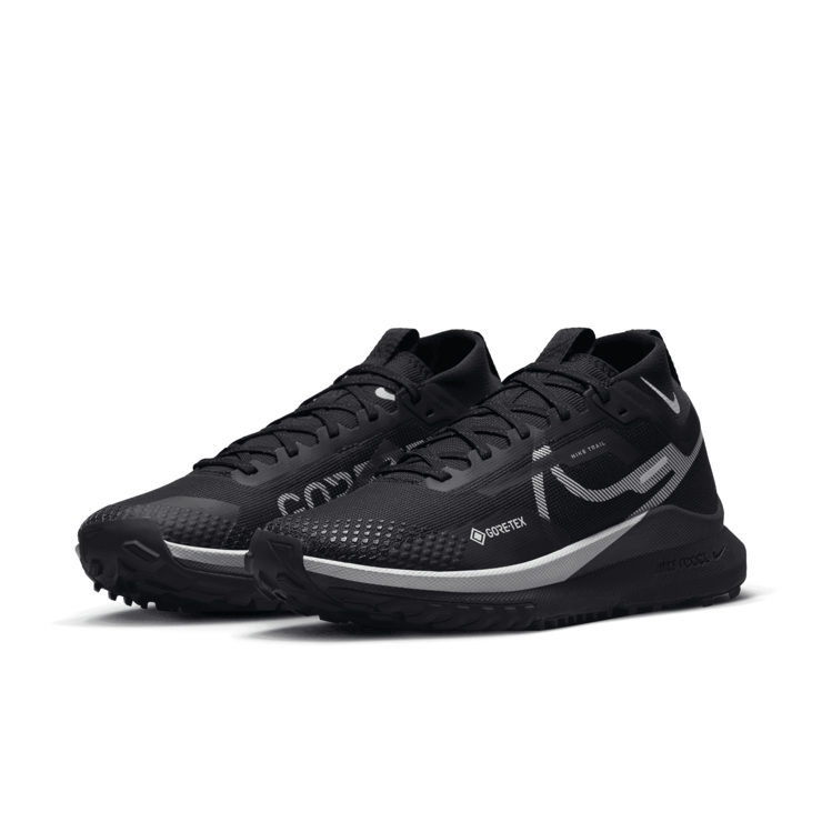 Nike React Pegasus Trail 4 Gore-Tex Black Wolf Grey (W) Angle 3