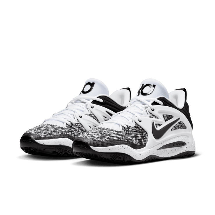 Nike KD 15 TB White Black Angle 2