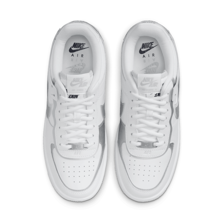 Nike Air Force 1 Low Shadow White Pure Platinum Metallic Silver (W) Angle 1