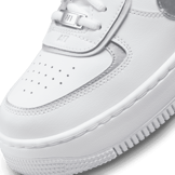 Nike Air Force 1 Low Shadow White Pure Platinum Metallic Silver (W) Angle 4