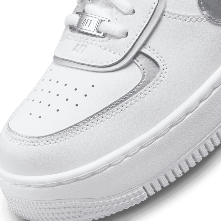 Nike Air Force 1 Low Shadow White Pure Platinum Metallic Silver (W) Angle 4