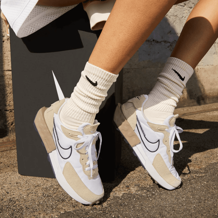 Nike Fontanka Waffle Sanddrift White (W) Angle 0