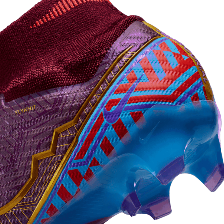 Nike Zoom Superfly 9 Elite KM FG Mbappé Dark Beetroot Angle 6