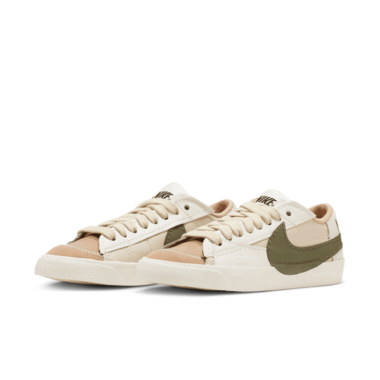 Nike Blazer Low 77 Jumbo Sanddrift Medium Olive (W) Angle 2