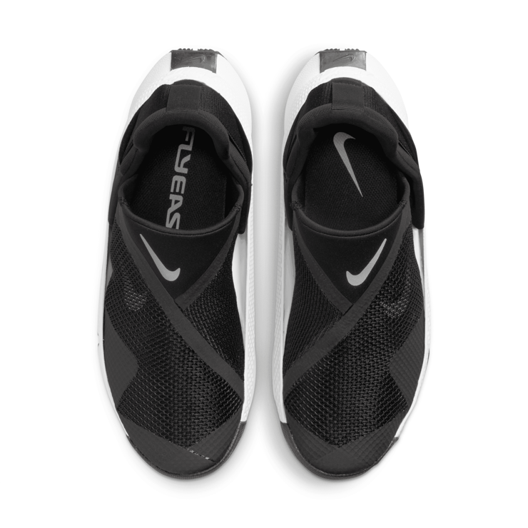 Nike Go FlyEase Black White (W) Angle 2