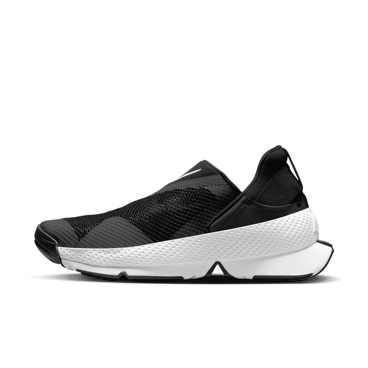 Nike Go FlyEase Black White (W) Angle 7