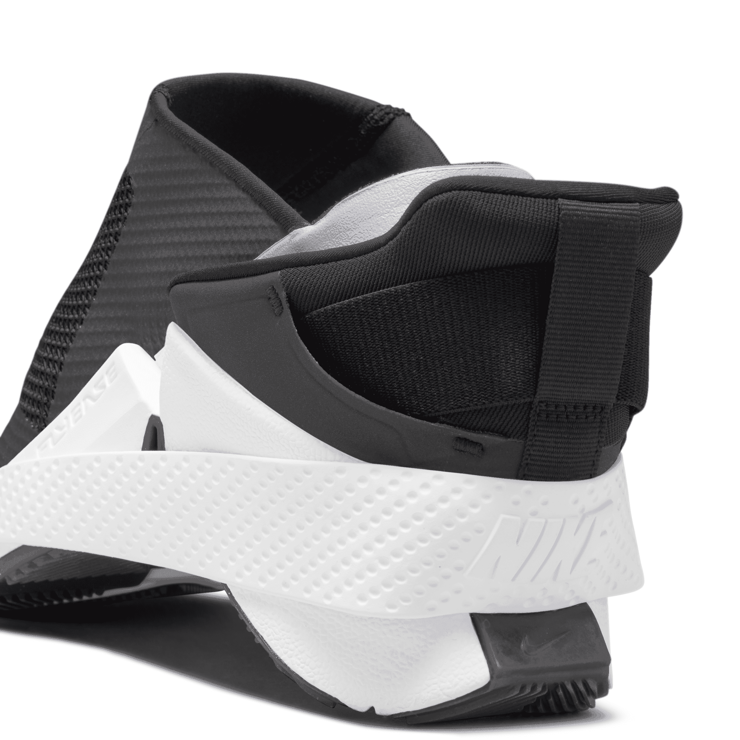 Nike Go FlyEase Black White (W) Angle 8