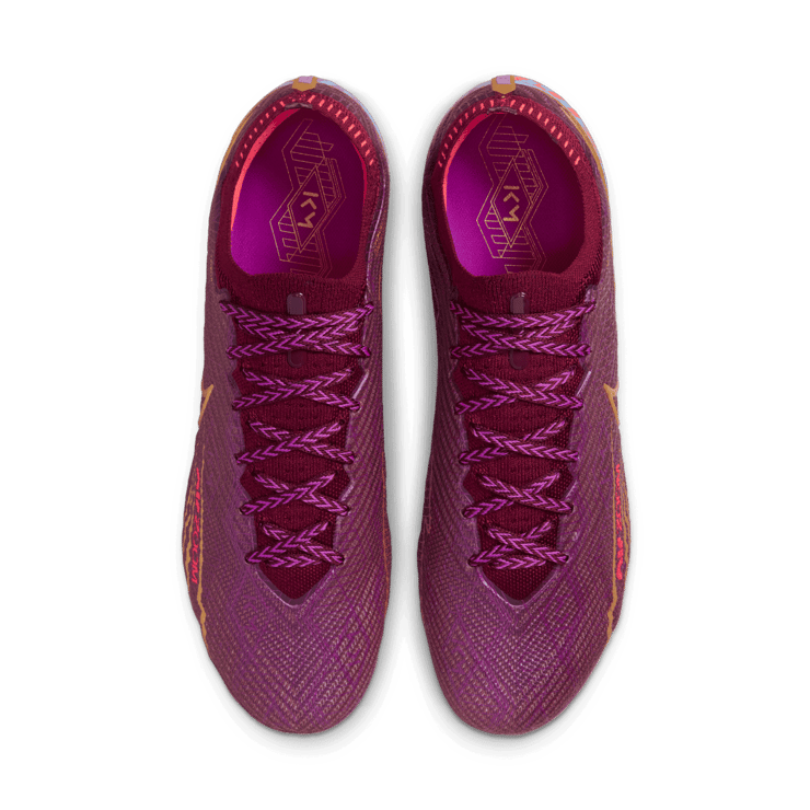 Nike Zoom Mercurial Vapor 15 Elite KM FG Mbappé Dark Beetroot Angle 1