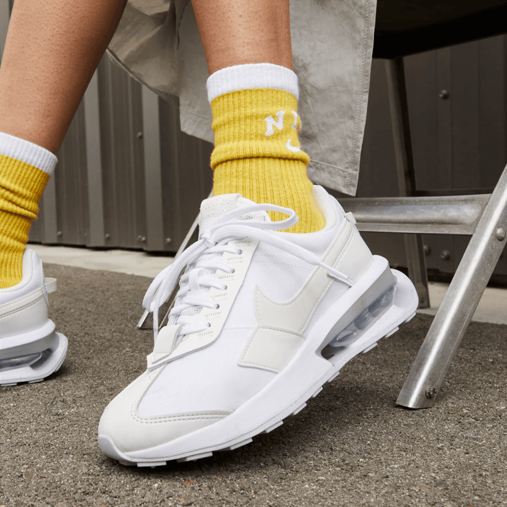 Nike Air Max Pre-Day Summit White Metallic Silver (W) Angle 0