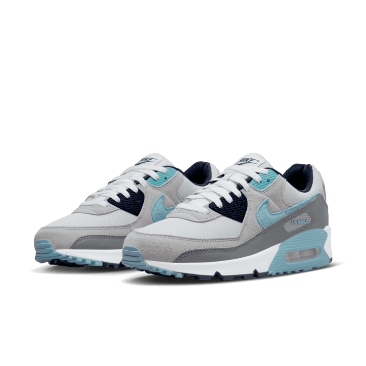 Nike Air Max 90 Pure Platinum Warm Blue Angle 2