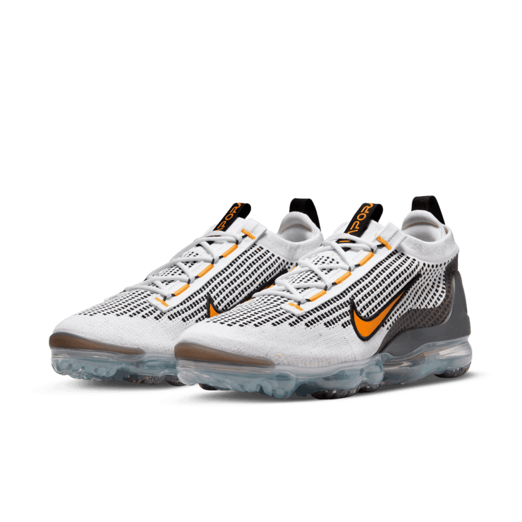 Nike Air VaporMax 2021 FK White Black Kumquat Angle 2