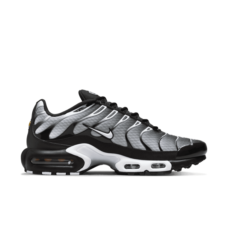 Nike Air Max Plus Black Silver White Angle 1