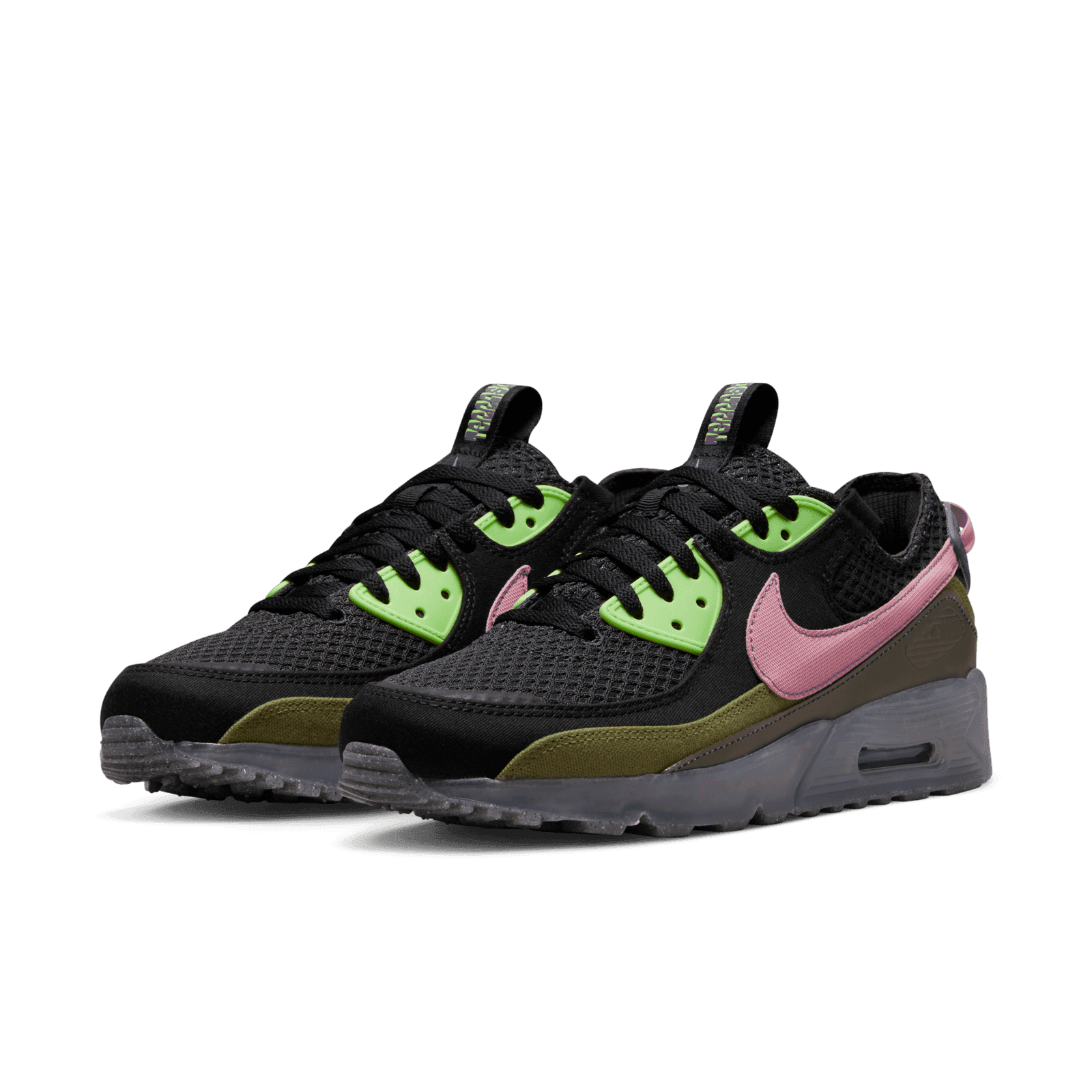 nike air max 90 green and pink