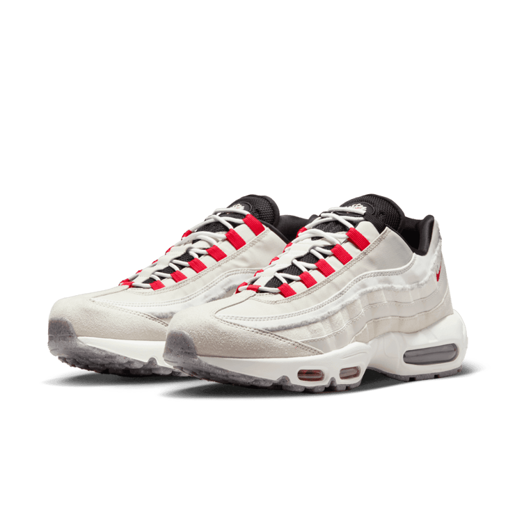 Nike Air Max 95 Light Bone Habanero Red Angle 2