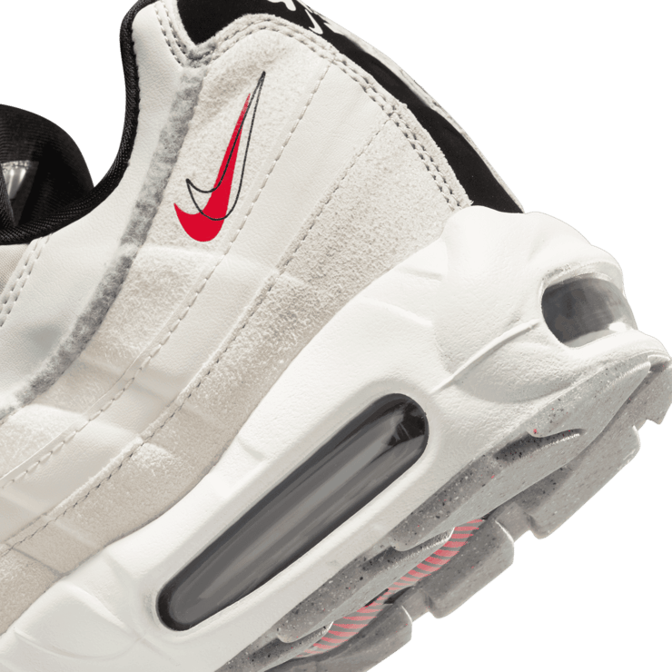 Nike Air Max 95 Light Bone Habanero Red Angle 5