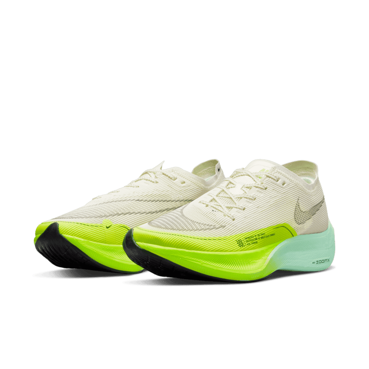Nike ZoomX Vaporfly Next% 2 Coconut Milk Ghost Green Angle 2