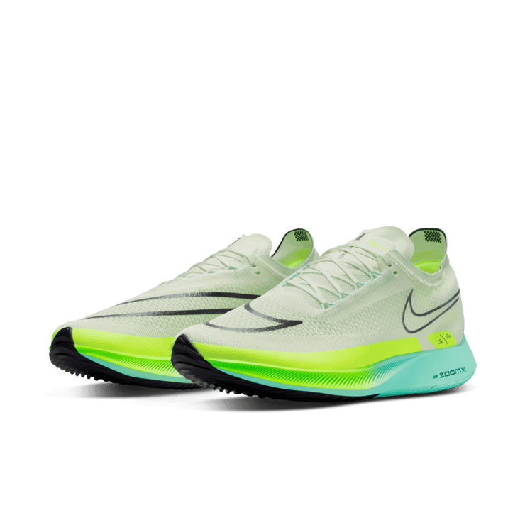 Nike ZoomX StreakFly Mint Foam Volt Angle 2