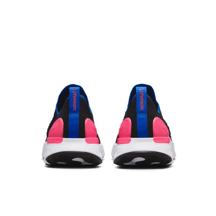 Nike React Phantom Run Flyknit 2 Black Hyper Pink (W) Angle 3