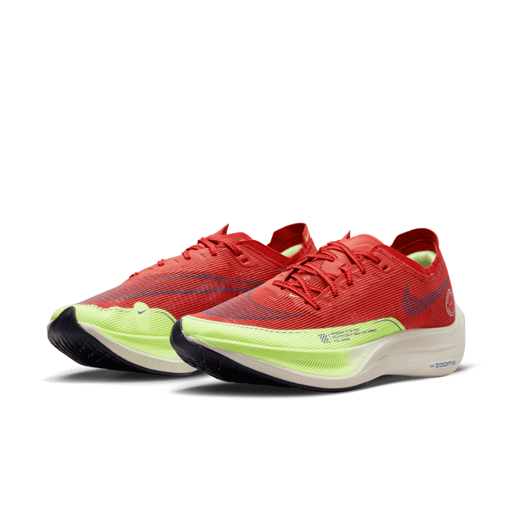 Nike ZoomX Vaporfly Next% 2 Red Clay Ghost Green Angle 2