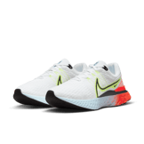 Nike React Infinity Run Flyknit 3 White Volt Bright Crimson (W) Angle 2