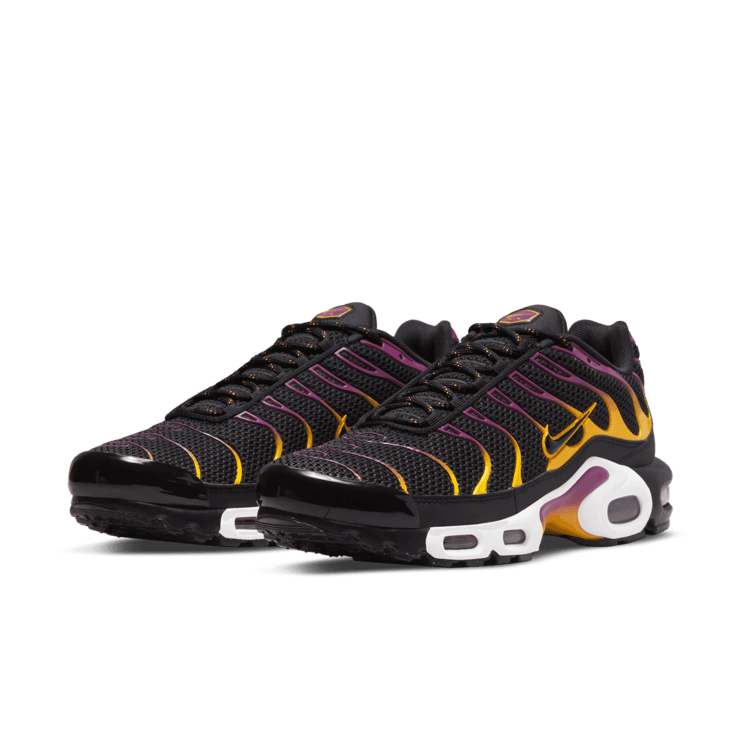 Nike Air Max Plus University Gold Viotech Purple Angle 2