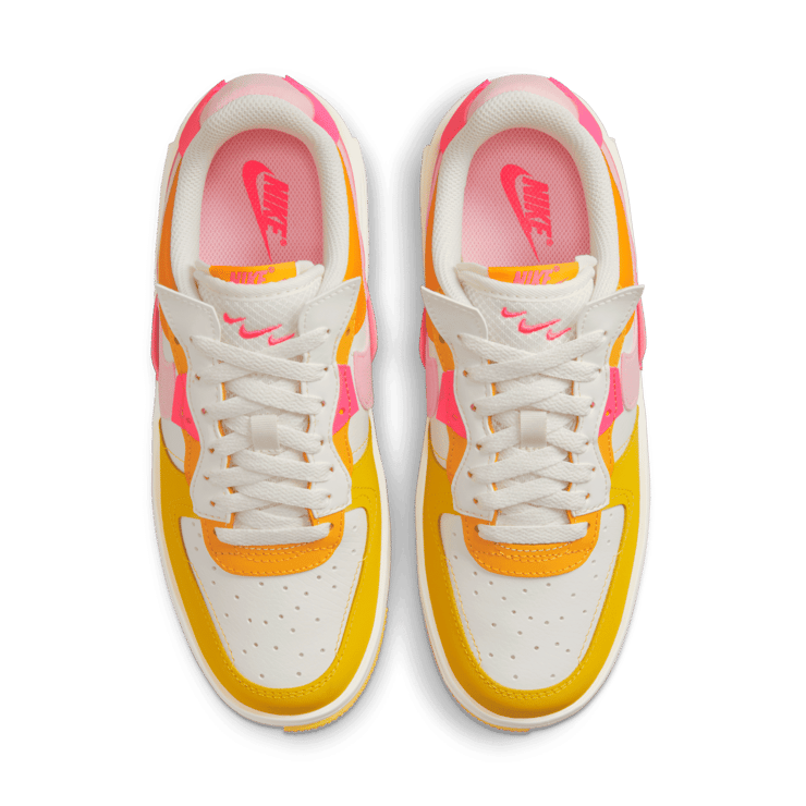 Nike Air Force 1 Fontanka Summit White Yellow Orange (W) Angle 1