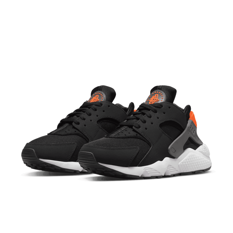 Nike Air Huarache Black Safety Orange Angle 2