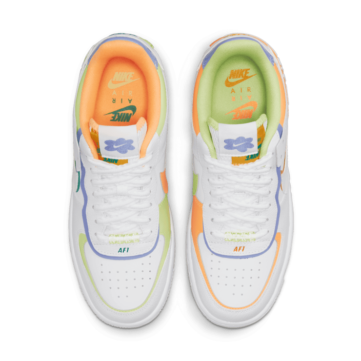 Nike Air Force 1 Low Shadow White Peach Cream Lime (W) Angle 1