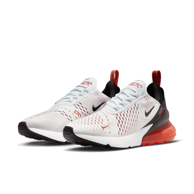 Air Max 270 White Mantra Orange (W) Angle 2