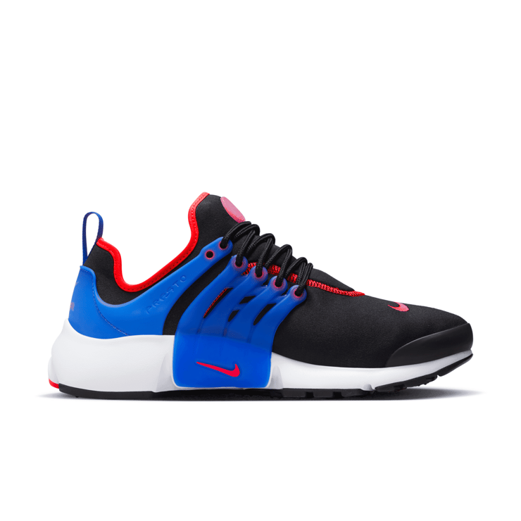 Nike Air Presto Black Blue Red Angle 1