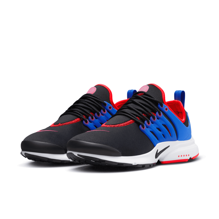 Nike Air Presto Black Blue Red Angle 3