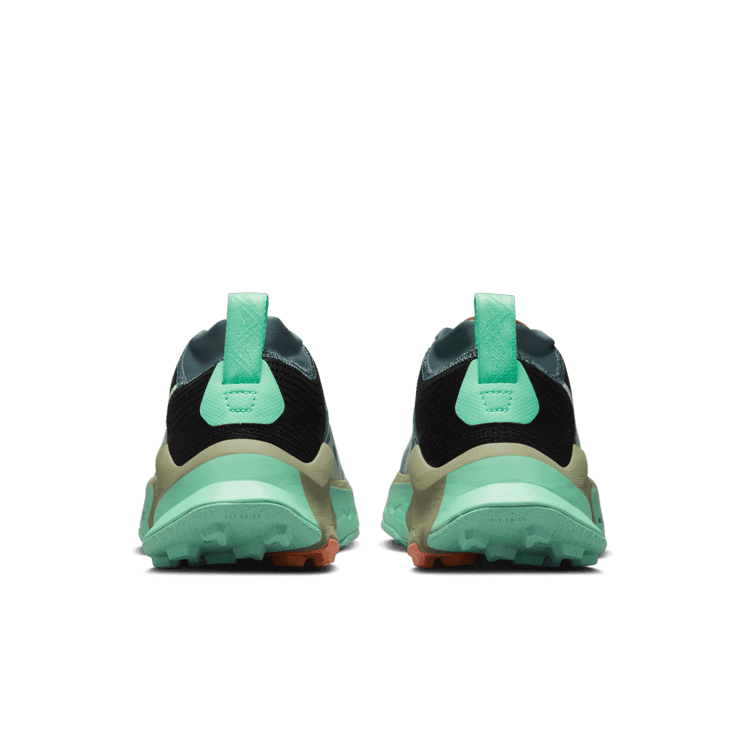 Nike ZoomX Zegama Trail Light Slate Grey Glow Green Bone Black Angle 3