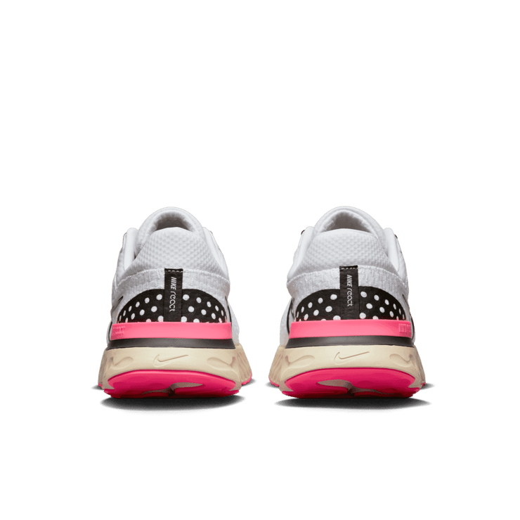 Nike React Infinity Run Flyknit 3 White Hyper Pink Angle 3