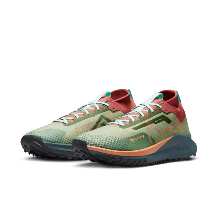 Nike React Pegasus Trail 4 Gore-Tex Alligator Orange Trance Angle 2