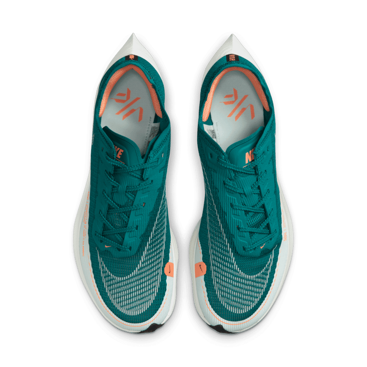 Nike ZoomX Vaporfly Next% 2 Bright Spruce Peach Cream Angle 1