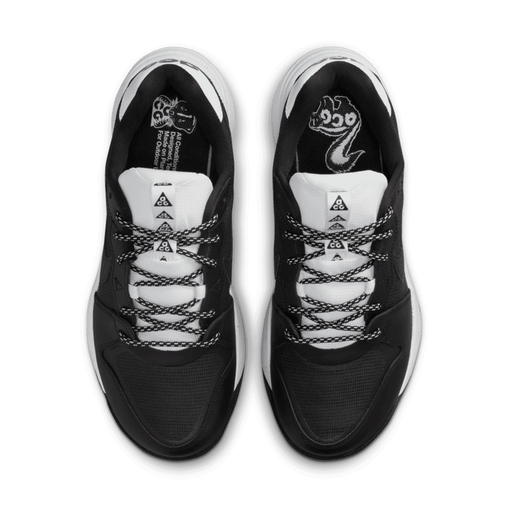 Nike ACG Lowcate Black White Angle 2