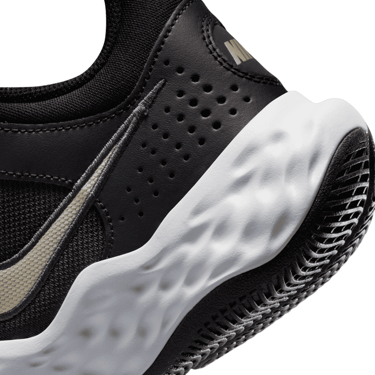 Nike Fly.By Mid 3 Black Metallic Gold Star Angle 5