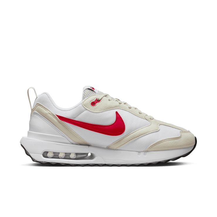 Nike Air Max Dawn Light Bone University Red Angle 1