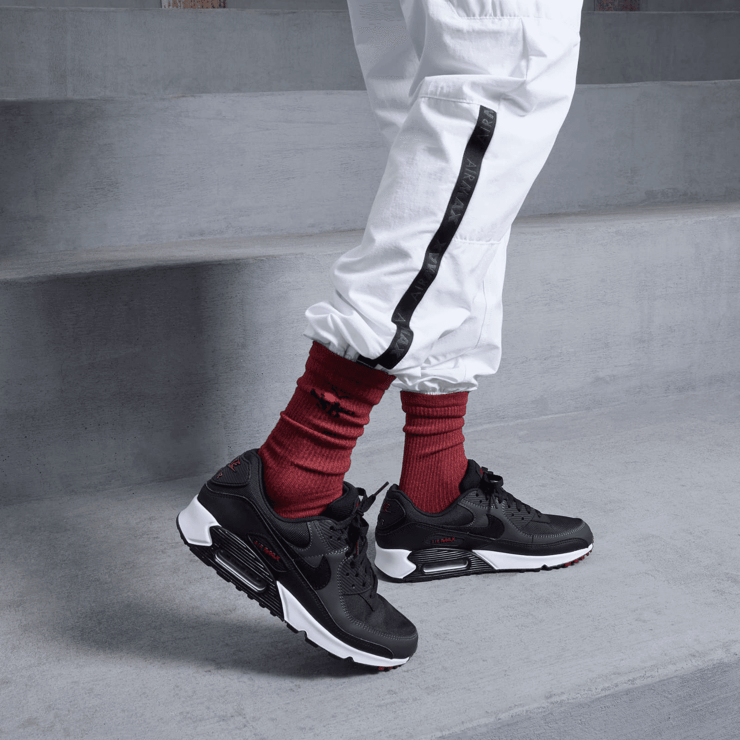 Nike Air Max 90 Anthracite Team Red DQ4071-001 Raffles Where