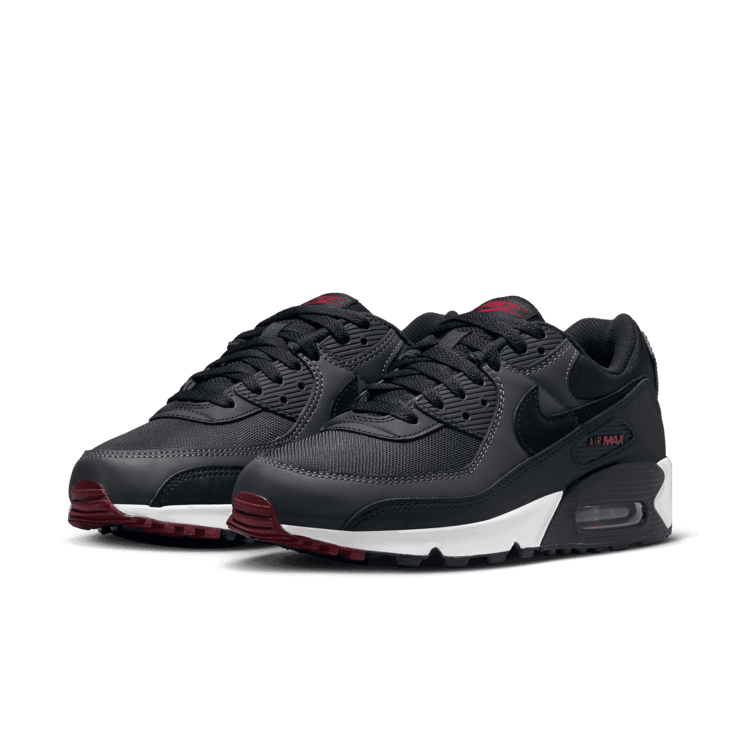 Nike Air Max 90 Anthracite Team Red Angle 3