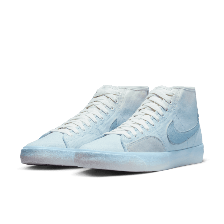 Nike SB Blazer Court Mid PRM Celestine Blue Angle 2