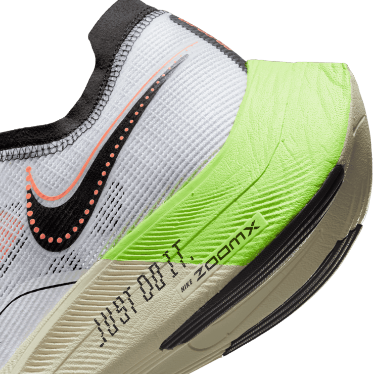 Nike ZoomX Vaporfly Next% 2 Coconut Milk Ghost Green Bright Crimson Angle 5
