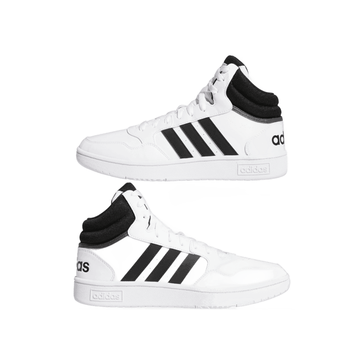 adidas Hoops 3.0 Mid Classic Vintage Shoes Core Black Angle 5