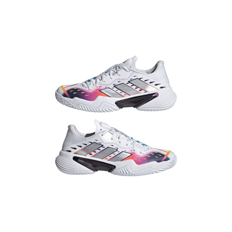adidas Barricade Tennis Shoes Cloud White Angle 5